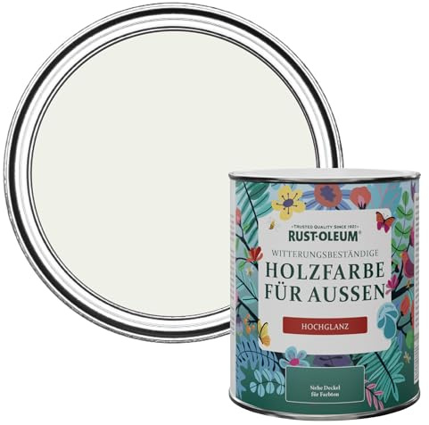 Rust-Oleum White Mould-Resistant Garden Paint In Gloss Finish - Steamed Milk 750ml