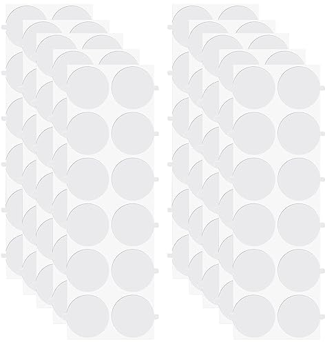 Honatrv 300 Stücke Wachssiegel Aufklebe Doppelseitige Klebepunkte 25mm Doppelklebepunkte mit Anfasslasche Beidseitiges Klebeband Runde Klebepunkte für Briefumschlag Siegel, Basteln