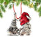 Supatmul 2023 Neue Massiver Zinn Weihnachtsbaumschmuck, Metall-Weihnachtsmann Anhänger mit rotem Seil, Bastel Hängedekoration für Weihnachtsbäume, Zuhause, Geschenke