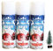 Lot de 3 bouteilles de neige artificielles de 125 ml pour décorations de Noël, décorations de crèche, arbres de Noël, fenêtres bombe