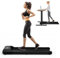 COSTWAY 2 in 1 Laufband unter dem Schreibtisch, Walking Pad mit LED-Anzeige & Fernbedienung, 1-6 km/h, Treadmill für Zuhause & Büro, 120 kg belastbar (Schwarz)