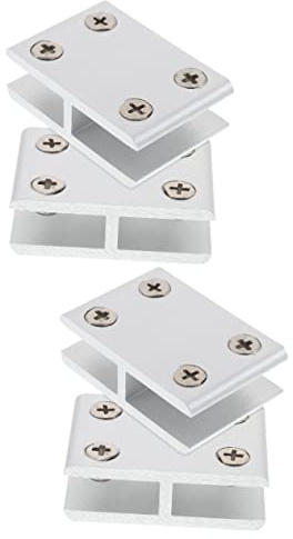 Mikikit 4stücke Glas Klemme Möbel Halterung Clip Für Glas Tische Und Schränke Aus Rutschfester Für Geländer Und Balustraden
