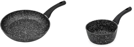 Blackmoor 67080 Classic 28cm Frying Pan/Non-Stick Coating/Cool Touch Handle/Suitable for Induction & 66120 Classic 16cm Milk Pan/Non-Stick Coating/Cool Touch Handle