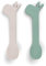 Done by Deer Lot de 2 cuillères en silicone vert Lalee