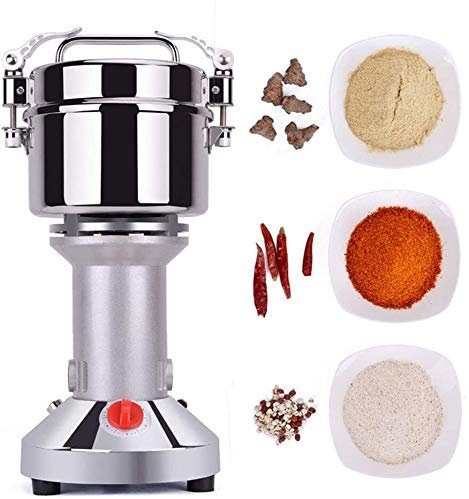 TRJHKMJVV Electric Grain Grinder Superfine Mill 500G Grain Grinder Mill,Powder Machine Electric Grain Mill Grinder for Pulverizer Food Grade Stainless Steel for Spice//Mill/Powder Grinding