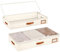 Dexmary 2pcs Under Bed Storage Containers, Under Couch Storage Bins Organization Foldable Underbed Storage Bags for Clothing, Blankets, Towels, Comforter, Sweaters, Linen Sheets (S)
