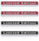 4 Stück Limited Edition Logo, Autobeschriftung Metallaufkleber, Autodekoration, Auto-Außenzubehör