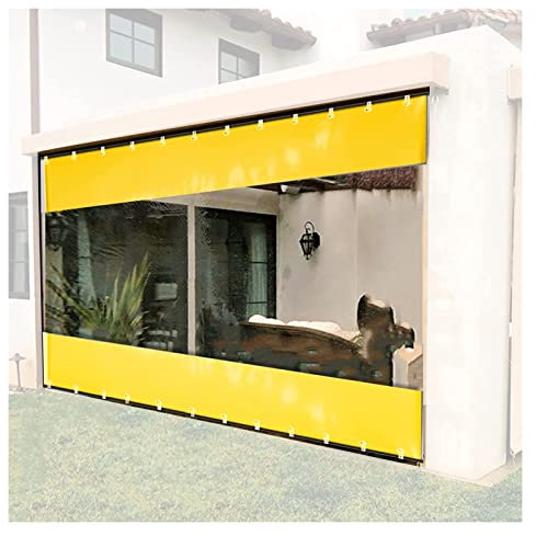 Pergola-Vorhang für den Außenbereich, mit Ösen, wasserfester Balkonvorhang, für Veranda und Autowäsche, Mehrzweck-Auto-Trennwand, 1,8 x 2,2 m