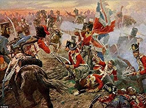 Puzzle 2000 Pieces Adult Battle Waterloo Puzzles, Classic War Puzzle Gifts, High Difficulty Games, Casual Games, Art Gifts, Wall Decoration 70x100CM