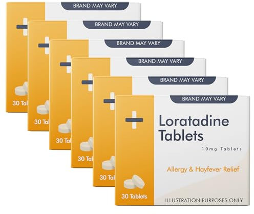 Loratadine Hayfever & Allergy Relief 10mg Tablets (30x6) | 6 Months Supply | GSL