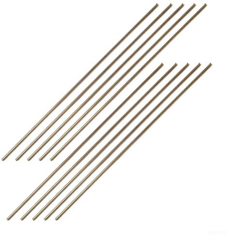 HpLive Lot de 25 tiges de soudure en laiton de 250 mm pour soudage autogène, brasage, alliages, plage de température (2,5 mm)