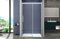 Box doccia 150 cm porta scorrevole SENZA TELAIO H200 cm cristallo 8mm MILLY profilo satinato