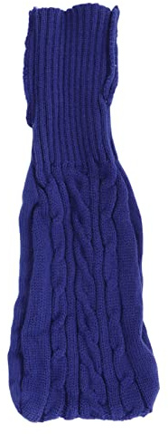 2000 ml Wärmflaschenbezug, Zopfmuster, dehnbar, weich, fusselfrei, Wärmflaschenbezug für den Winter, Blau