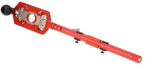 ViaGasaFamido di Taglio Circolare per Fresa, Staffa per Scanalatura di Fresatura Regolabile in Lega di Alluminio con Maniglie per Lavorazione del Legno Diametro di Fresatura 300-800 Mm