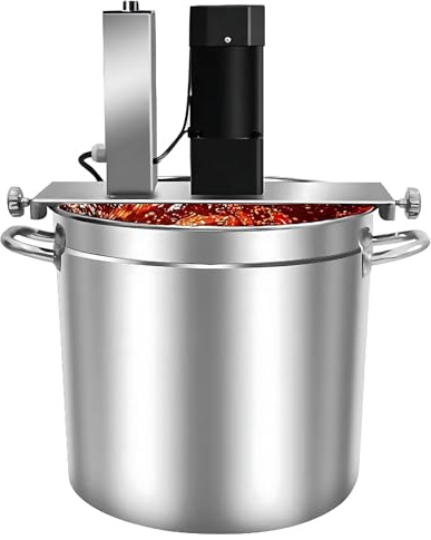 CIELOBLOEN Pentola Cottura Automatica Mescolatore,Mescolatore Automatico Pentole Riscaldamento Diretto,con Raschietto,velocità Regolabile per Marmellate,Salse,Ripieni,Condimenti Pentole Calde 40L