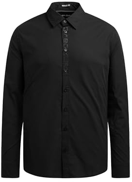 Camp David Herren Langarmhemd mit Folienprints