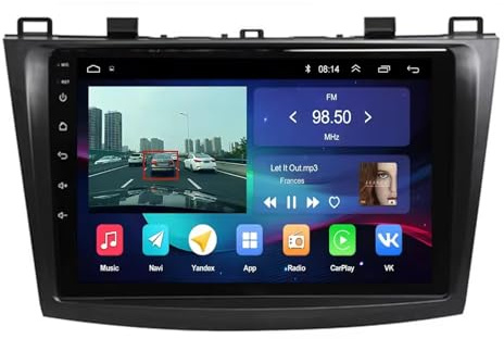 Car Radio para Mazda 3 2009-2013 Android 15 9 Pulgadas Car Estéreo Wireless Carplay Android Auto para, 4 Core 2G+64G