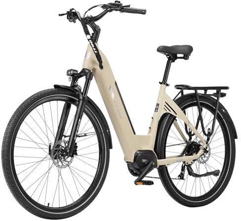 ttgo C7 SE E-Bike 28 Zoll für Damen und Herren, Elektrofahrrad mit 250W Mittelmotor, 36V 18Ah Akku, 9-Gang bis 25 km/h, 130–150 km Reichweite, Hydraulische Scheibenbremsen
