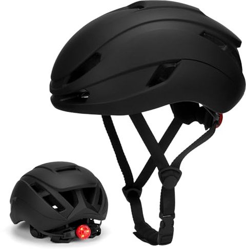Zamufo Bike Helmet, Cycle Helmets Adult with LED Light