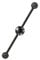 DC Comics Iron Man Star 14g 1 1/2'' Industrial Bar Barbell