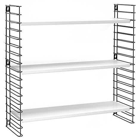 Tomado 4201178 3 Shelves Black/White Book Display - Book Display (700 mm, 210 mm, 680 mm, 4.39 kg)
