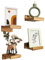 Handgearbeitet 4er-Set Schwebende Wandregal, Rustikale Holzregale mit Lippe, Kinderbücherregale, Bild & Fotoregal für Schlafzimmer, Wohnzimmer, Badezimmer, Küche, Büro (Natürlich, 13 cm)