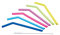 Kitchen Craft - Lot de 6 Pailles Réutilisables en Silicone Multicolores et leur Tige Nettoyante en Inox, 25 cm