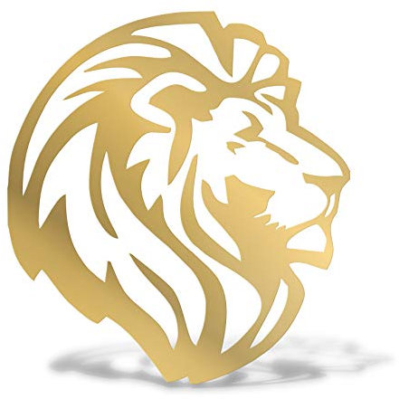 Erreinge Aufkleber prespaced Gold-15cm - Leo Dx - Vinyl-Aufkleber Aufkleber Aufkleber Mural Laptop Auto Moto Helm Camper