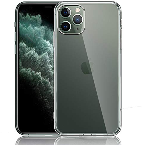 NEW'C Coque pour iPhone 11 Pro Max Ultra Transparente Silicone en Gel TPU Souple Coque de Protection avec Absorption de Choc