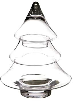 Árbol de Navidad en Forma de Galleta de Vidrio cod.SB02533LU cm 38h diam.32 by Varotto & Co.