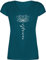 T-Shirt Damen V Ausschnitt - und Wellness Geschenk - Namaste Lotusblüte Yoga Chakra - S - Türkis - yogashirth yogashirt Meditation Joga Shirts yogashirts yogashirtsdamen spirituelle Blume Shirt