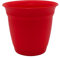 The HC Companies ECA12000F681016LRCNN Eclipse Pot de Fleurs Rond en Plastique Rouge