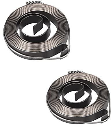 2 Stück Metallbohrkiel-Vorschub-Spiralfedern, Montage mit chemischer Schwärzung (Breite 10 mm).
