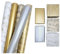 artwelten Home & Style Weihnachts Geschenkpapier Set 5 Rollen zu je 2m x 70 cm ideal für Hochzeit Geburtstag Weihnachten in Gold Silber Ornamenten Glitter Punkte - Geburtstagspapier (Gold)