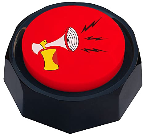 RIBOSY Air Horn Button - DJ Horn Sound Effect - Funny Gag Gifts - Noise Maker - Add Extra Fun to Your Life
