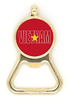 Vietnam Land Flagge Name Bierflaschenöffner Edelstahl Schlüsselanhänger