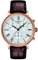 Tissot Mens Carson Premium Chronograph 316L Stainless Steel case with Rose Gold PVD Coating Swiss Quartz Watch, Brown, Leather, 20 (T1224173603300), Brown, Quartz Watch