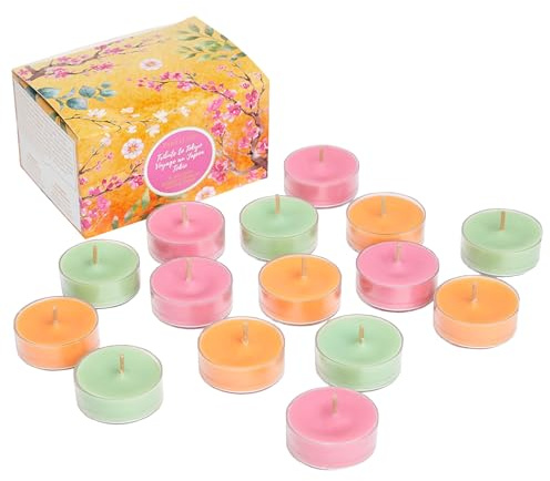 PartyLite Lot de 15 bougies chauffe-plat parfumées fabriquées aux États-Unis (hommage à Tokyo)