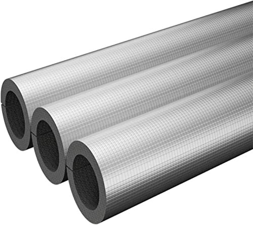 1 tuyau d'isolation phonique for conduite d'eau, câbles en aluminium, tuyau en mousse, tuyau en fer en caoutchouc tubulaire résistant aux hautes températures, longueur 90 cm, ID 20 mm-110 mm ( Size :
