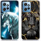 DiaryTown 2 Stück Xiaomi Redmi Note 12 4G Hülle Tier Muster Motiv Handyhülle Ultra Dünn Silikon Schwarz Case Kratzfest Stoßfeste Schutzhülle Weich TPU Bumper Cover für Redmi Note 12 4G - Wolf & Löwe