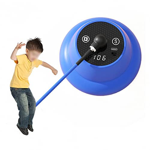 Macchina Elettrica per L'allenamento di Salto, Conteggio Elettronico Intelligente Macchina per La Corda per Saltare, Fitness Esercizio per Bruciare I Grassi,Blue,17.5 * 17cm
