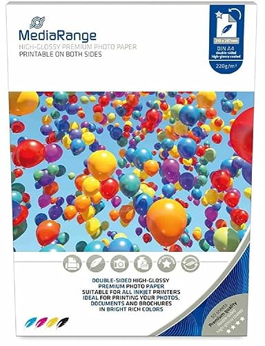 MediaRange Fotopapier hochglänzend 210x297mm 220g 50 Blatt