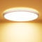 OUILA LED Deckenleuchte Flach Rund - Ø22CM Deckenlampe LED 18W 1600LM 3000K Warmweiß IP44 Wasserdicht Badezimmer Lampe, Badlampe Decke für Bad Küche Flur Schlafzimmer Keller, YLXDD220-18W