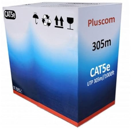 NTEK Cat5eCat6 Network Ethernet Cable UTPFTP, RJ45 CCA Network Cable, LAN Ethernet Network Cable Reel, Cat 5eCat6 Reel AWG24 Ethernet LAN UTPFTP Roll Bulk Cable (WHITE, UTP CAT5E (305 METERS))