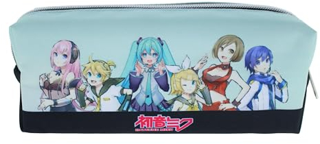 Blueprint Collections Hatsune Miku Federmäppchen, Anime-Schreibwaren, Schulbedarf, Federmäppchen, Hatsune Miku Geschenke, Mehrfarbig, Klassisch