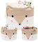AXHOP Cesto portaoggetti per bambini, 3 pezzi, (50 x 35 cm), per la cameretta dei bambini, per la camera dei bambini, per cani e gatti.
