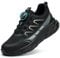 RASEARY Zapatos de Seguridad para Hombre Mujer Ligeros Zapatillas de Seguridad con Punta de Acero Zapatos de Trabajo Zapatillas Trabajo Comodo Antideslizantes，Negro 39 EU