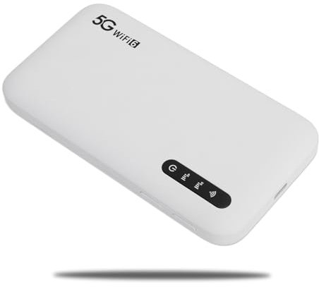 Lite 5G LTE Mobile Hotspot, Ultra-High-Speed-Mobil-Hotspot-Gerät, 6100 MAh Tragbares WLAN mit SIM-Kartensteckplatz, 16 Angeschlossene Geräte, Staub- und Wasserdicht, Tragbarer