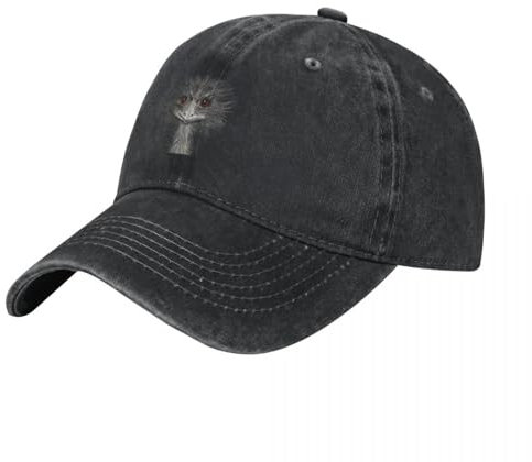 Süße & freche Aquarell Emu (Australische Tierwelt) Baseball Cap Golf Hut Golf tragen benutzerdefinierte Cap Strandtasche für Frauen 2025 Herren