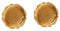 Garneck 2 Stück Kerzentablett Gold Verspiegeltes Tablett Dekoration Dessert Marmortablett Dekotisch Dekoplatte Gold Serviertablett Schmuckschale Dekoschale Tabletts Deko Metall Golden